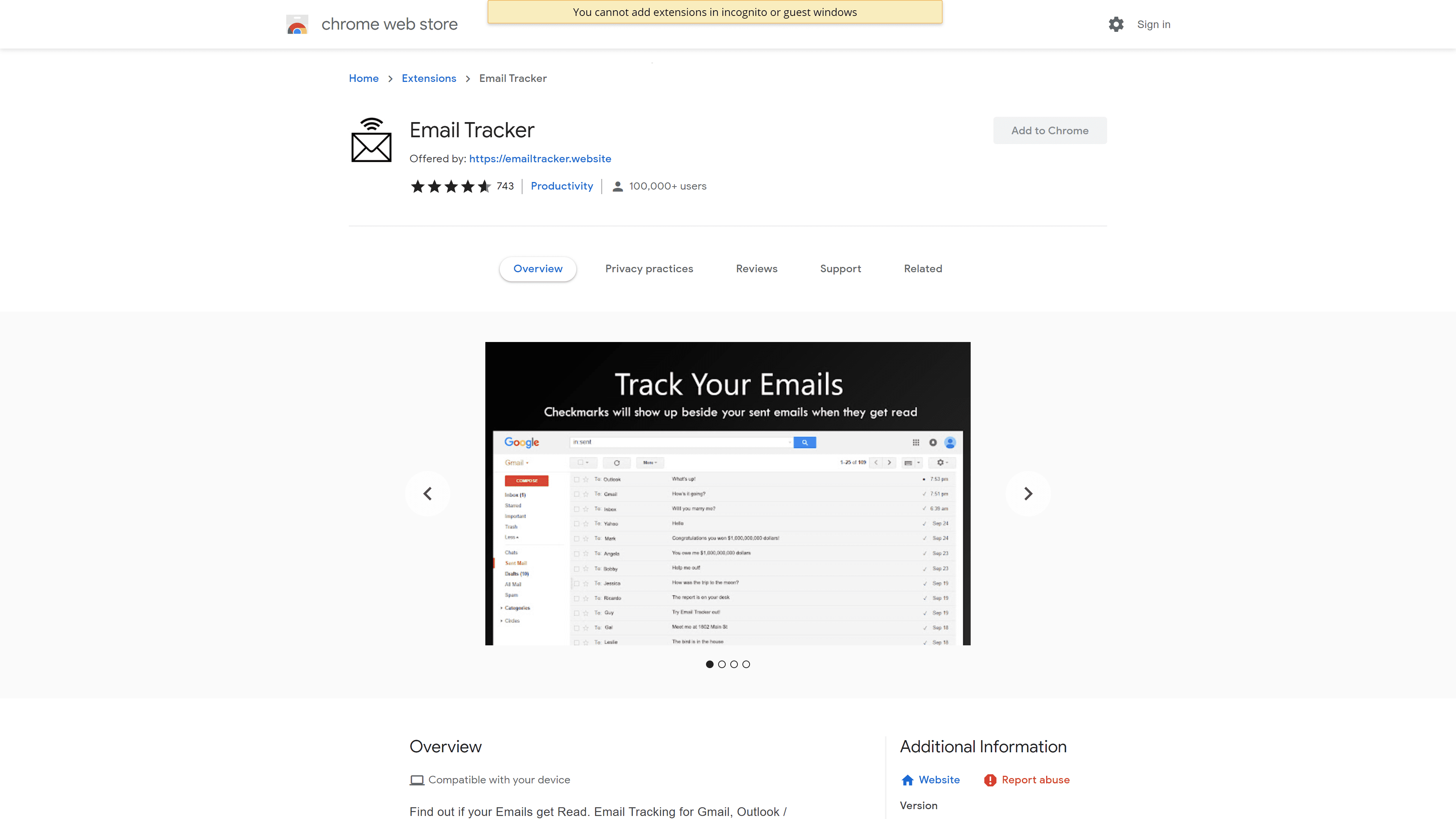 Email Tracker