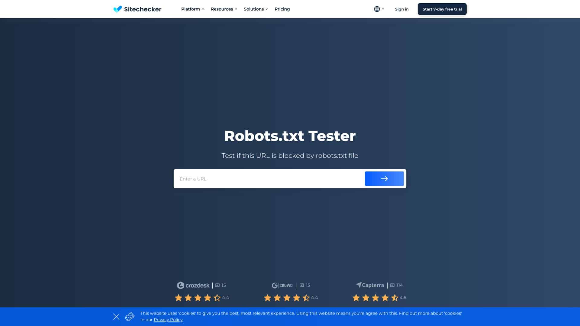 sitechecker pro robots tester 1643934155592