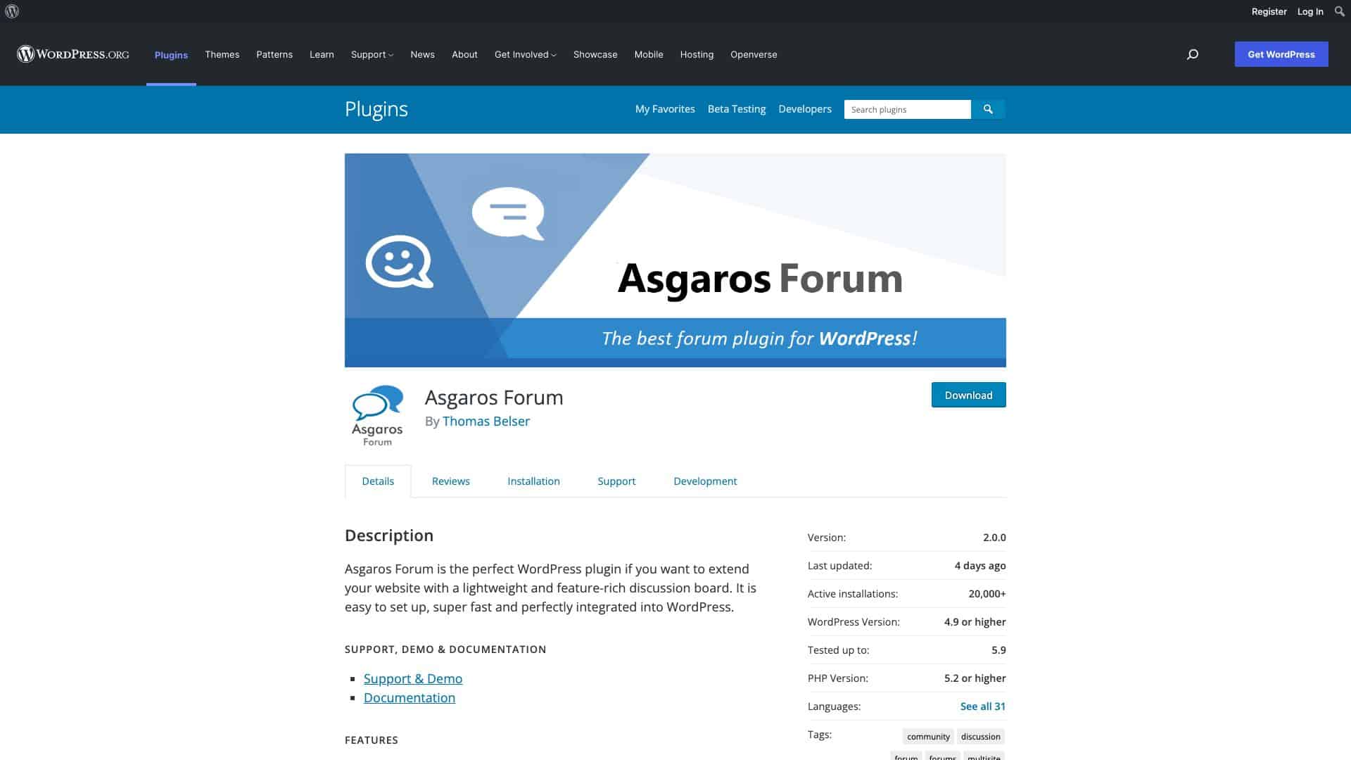wordpress org plugins asgaros forum 1643918503056