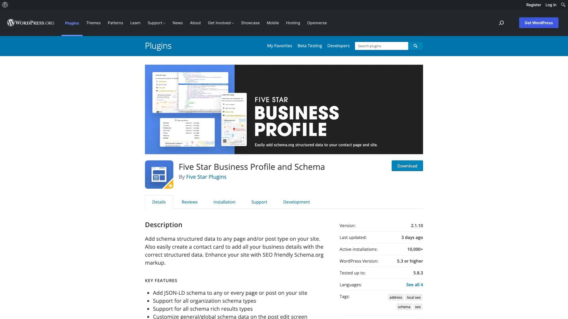wordpress org plugins business profile 1643924436590