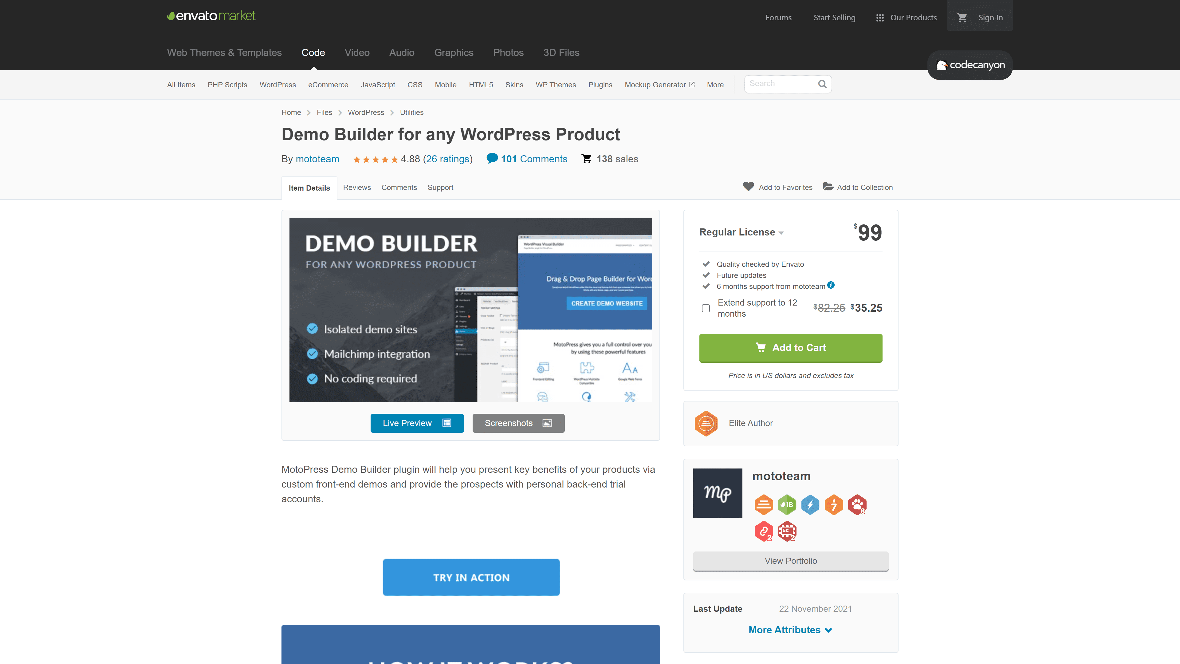 MotoPress Demo Builder