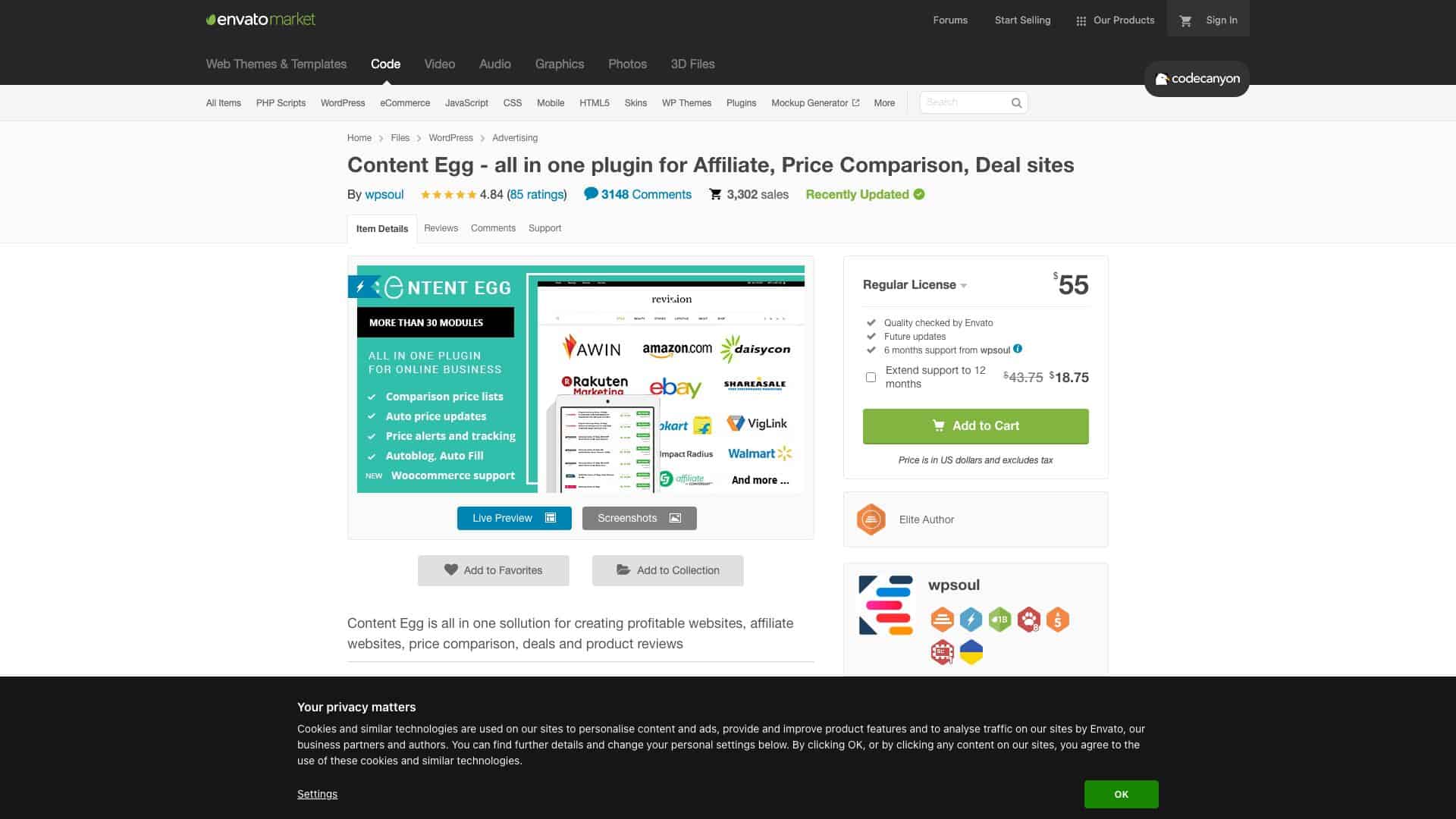 codecanyon net item content egg all in one plugin for affiliate comparison deal sites 19195707 16476