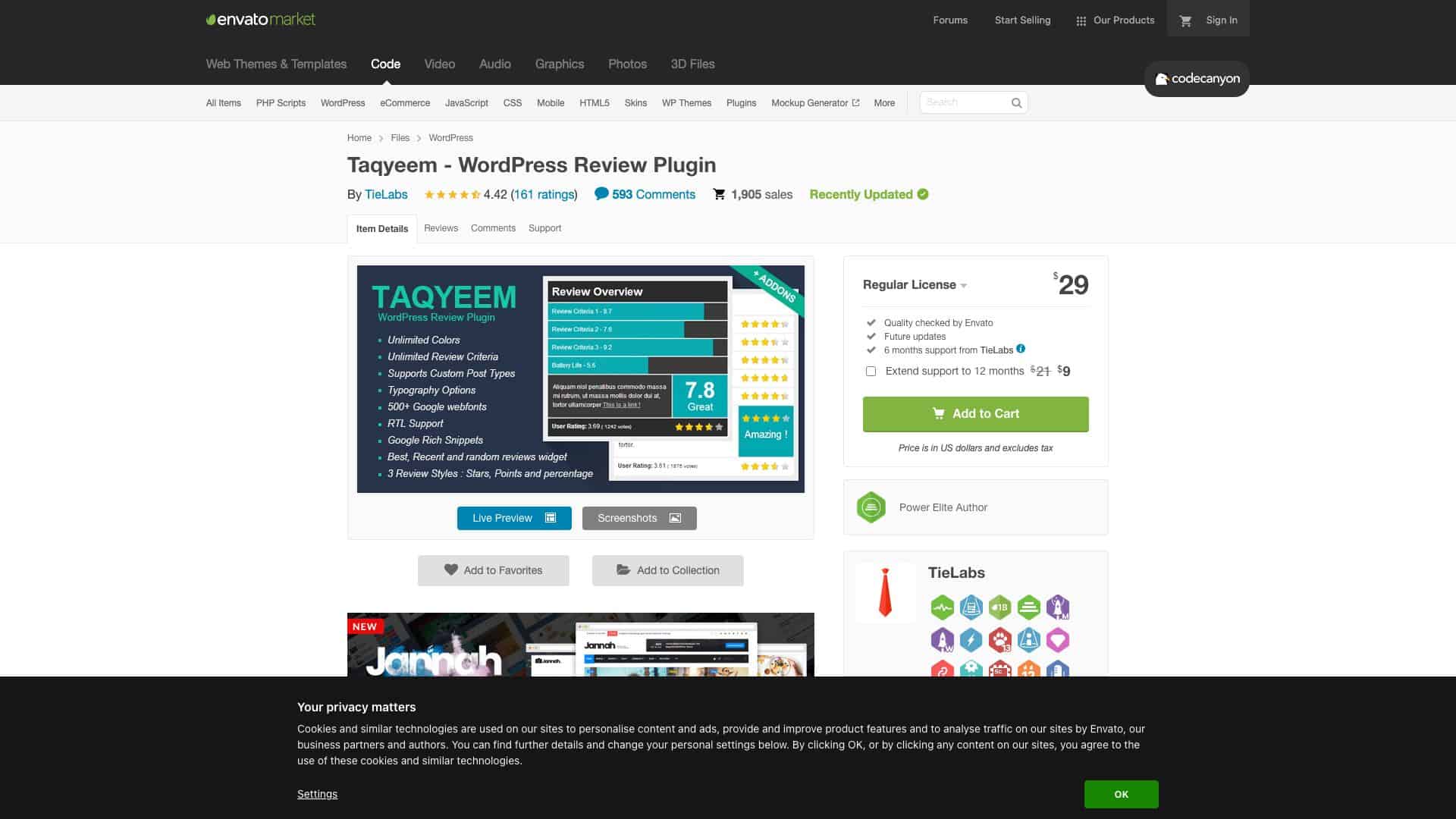 codecanyon net item taqyeem wordpress review plugin 4558799 1647610341698