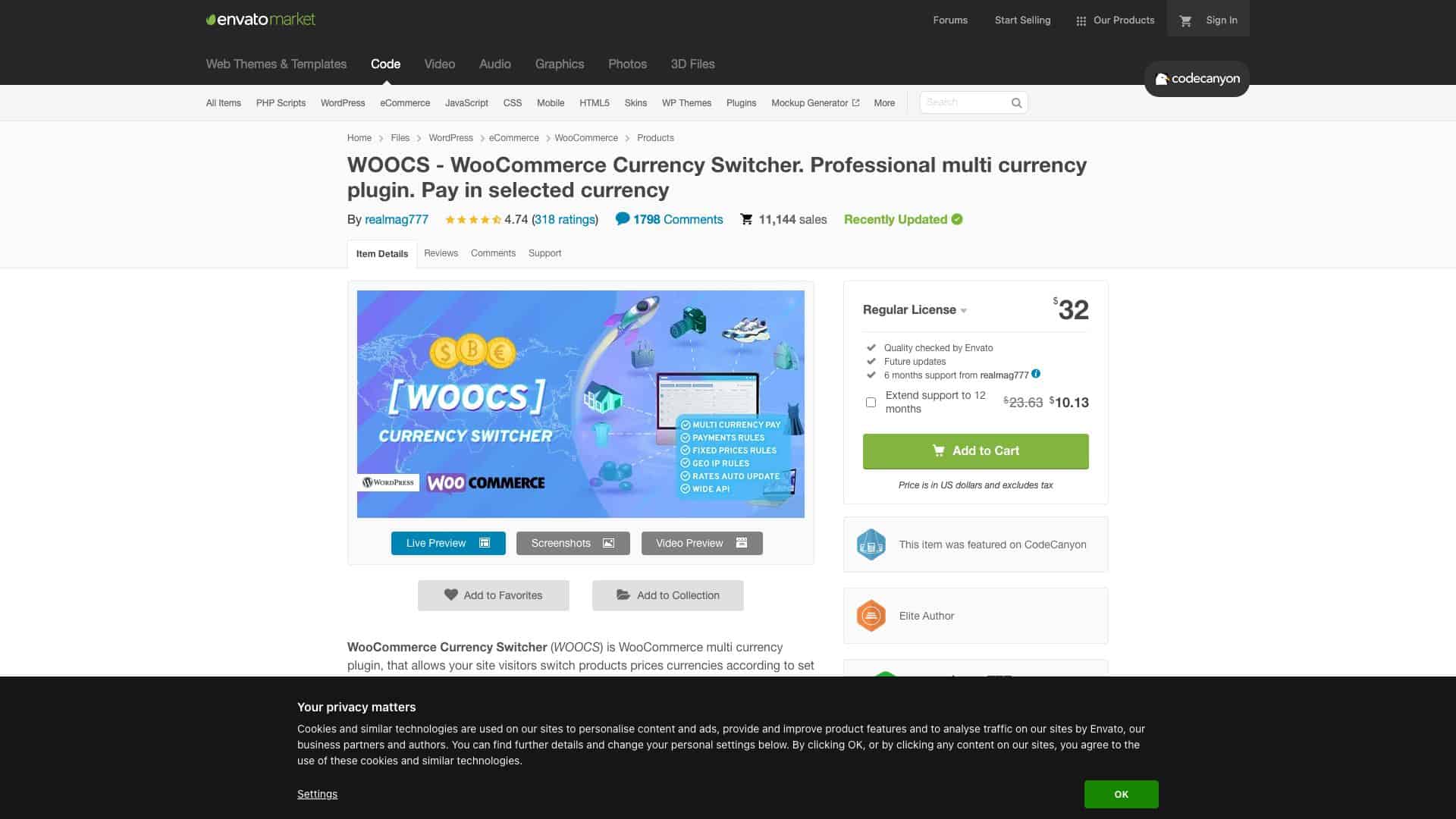 codecanyon net item woocommerce currency switcher 8085217 1647613241498