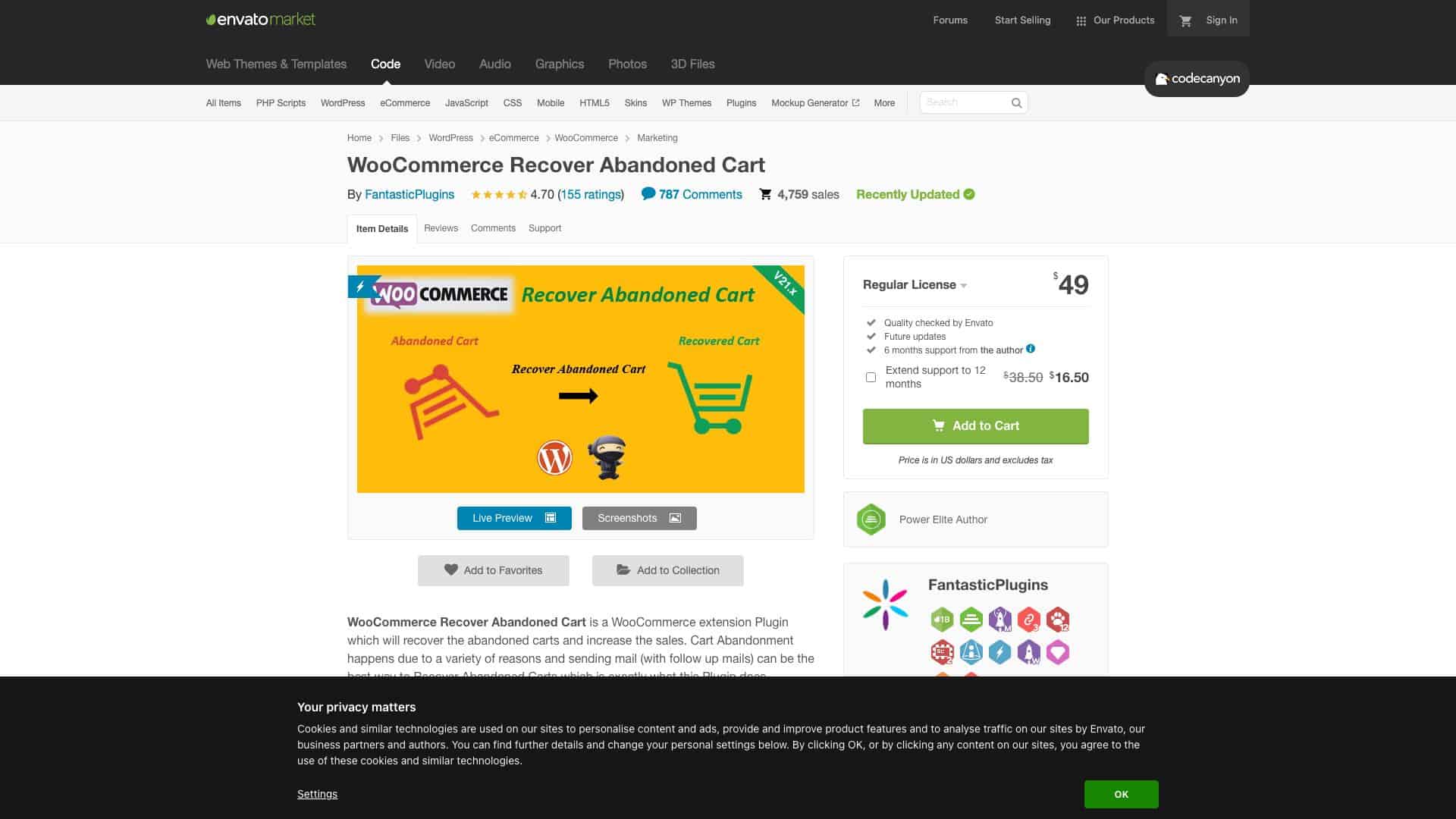 codecanyon net item woocommerce recover abandoned cart 7715167 1647613082696