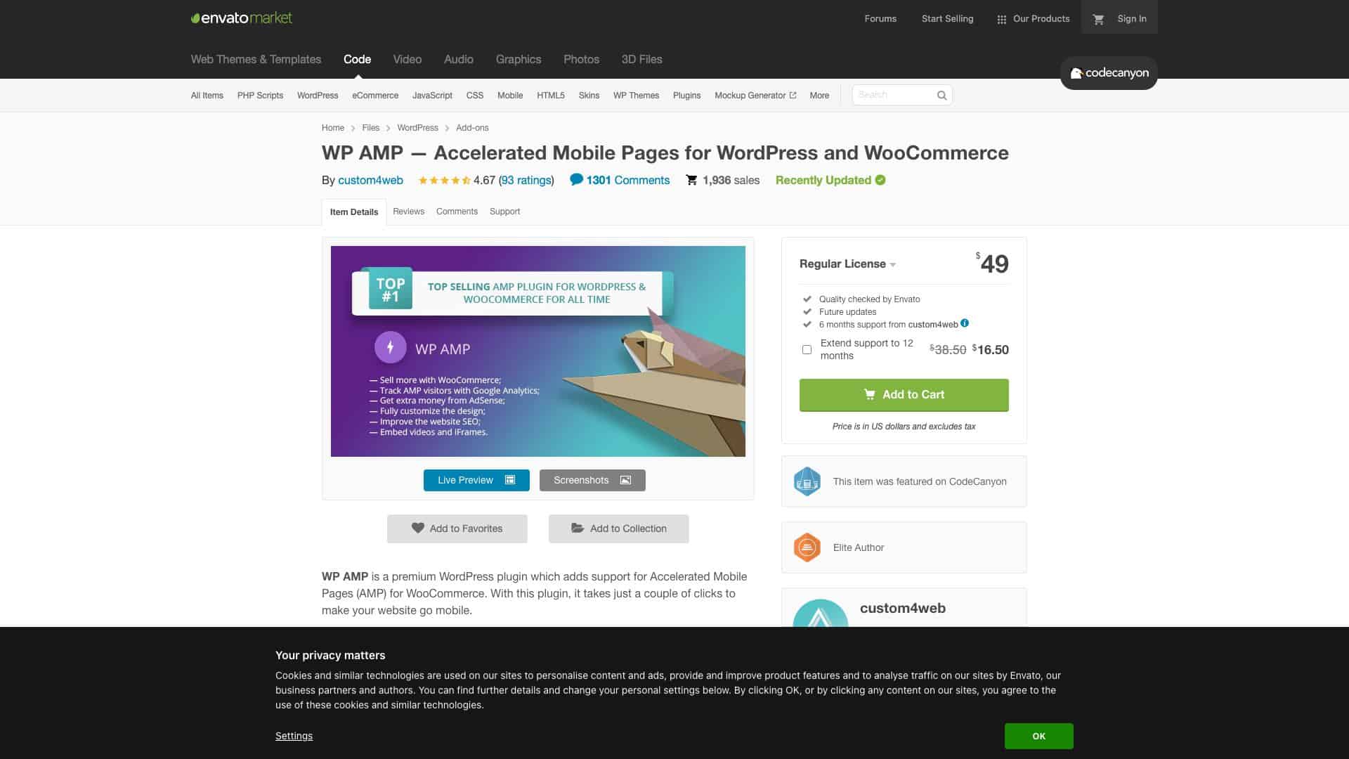 codecanyon net item wp amp accelerated mobile pages for wordpress and woocommerce 16278608 164761442
