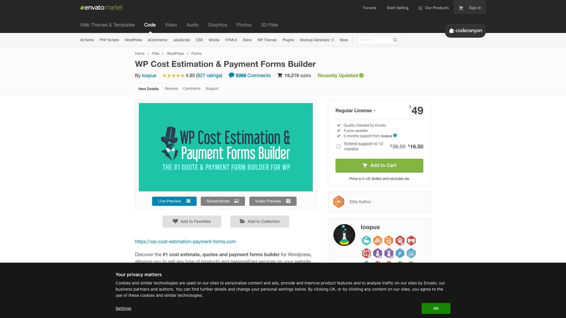 codecanyon net item wp cost estimation payment forms builder 7818230 1647614465779